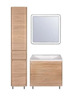 Пенал Style Line Атлантика Люкс Plus L СС-00002228 35см с бельевой корзиной ясень перламутр